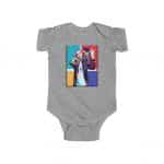 American Rapper Eminem Holding Boombox Pop Art Baby Romper