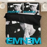 American Rapper Eminem Monochrome Design Bedclothes