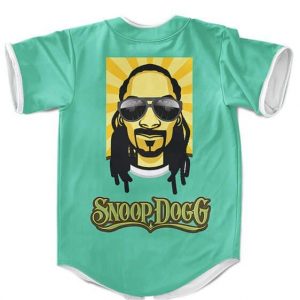 American Rapper Snoop Dogg Dope Teal Baseball Uniform
