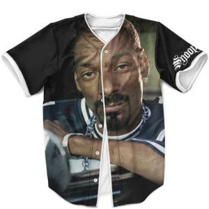 American Rapper Snoop Dogg Realistic Image Baseball Jersey