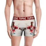 American Rapper Tupac Amaru Shakur Painting Men's Underwear