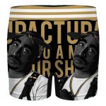 American Rapper Tupac Shakur Pop Art Awesome Men's Boxers