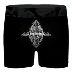 Awesome 2Pac Makaveli Photo Collage Black Floral Men's Brief