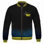 Awesome Biggie Smalls Geometric Blue Bomber Jacket