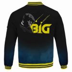 Awesome Biggie Smalls Geometric Blue Bomber Jacket