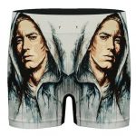 Awesome Famous Rapper Eminem Painting Art Men's Boxers