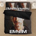 Awesome Realistic Eminem Portrait Image Bedclothes