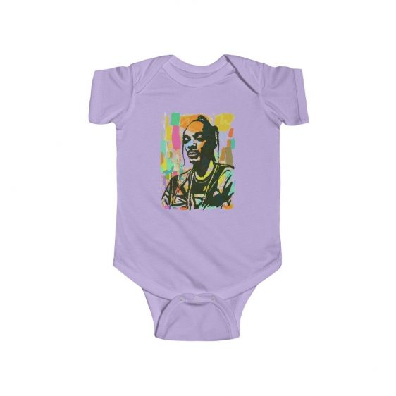 Awesome Snoop Dogg Colorful Portrait Art Design Baby Bodysuit
