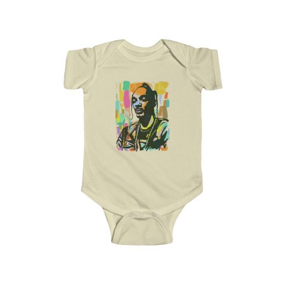 Awesome Snoop Dogg Colorful Portrait Art Design Baby Bodysuit