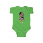 Awesome Snoop Dogg In Casual Caricature Art Baby Romper