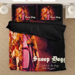 Awesome Snoop Dogg Wearing Fancy Fur Coat Bedclothes