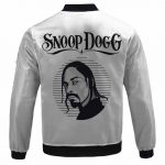 Snoop Dogg Minimalist Design Black And White Letterman Jacket