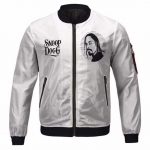 Snoop Dogg Minimalist Design Black And White Letterman Jacket