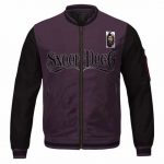 West Coast Rapper Snoop Dogg Graffiti Art Purple Varsity Jacket