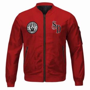 West Coast Hip Hop Icon Snoop Dogg Red Letterman Jacket