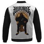 Dope Huf 420 Snoop Dogg Artwork White Varsity Jacket