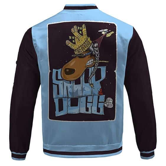 King Of West Coast Snoop Dogg Cartoon Sky Blue Varsity Jacket