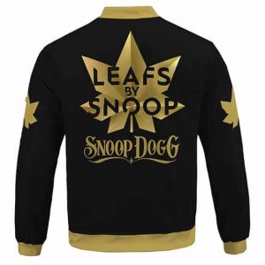 Leafs By Snoop Dogg Cannabis Brand Logo Letterman Jacket