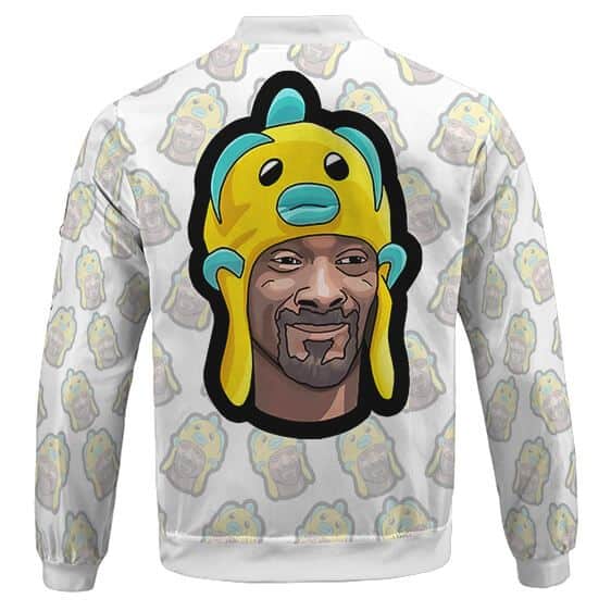 Faded Snoop Dogg In Fish Hat Pattern Cool Bomber Jacket