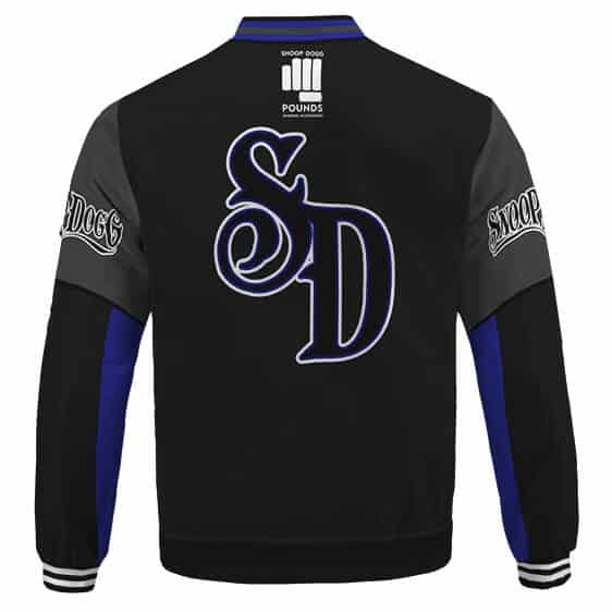 West Side Rapper Snoop Dogg Initials Classic Blue Bomber Jacket