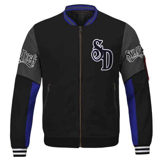 West Side Rapper Snoop Dogg Initials Classic Blue Bomber Jacket