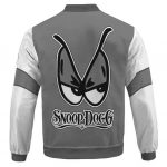 Awesome Snoop Doggy Dogg Eyes Logo Gray Varsity Jacket