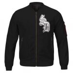 Snoop Dogg Classic SD Logo Minimalistic Black Bomber Jacket