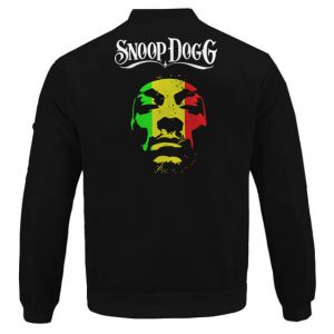 Snoop Dogg Rastafarian Colors Minimalistic Letterman Jacket