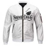 Awesome Snoop Doggy Dogg in White Dope Bomber Jacket