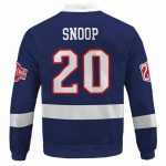 Snoop Dogg Long Beach Puck Hcky Dope Blue Bomber Jacket