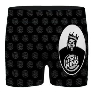 The Notorious B.I.G. Biggie King Parody Black Men's Boxer Shorts