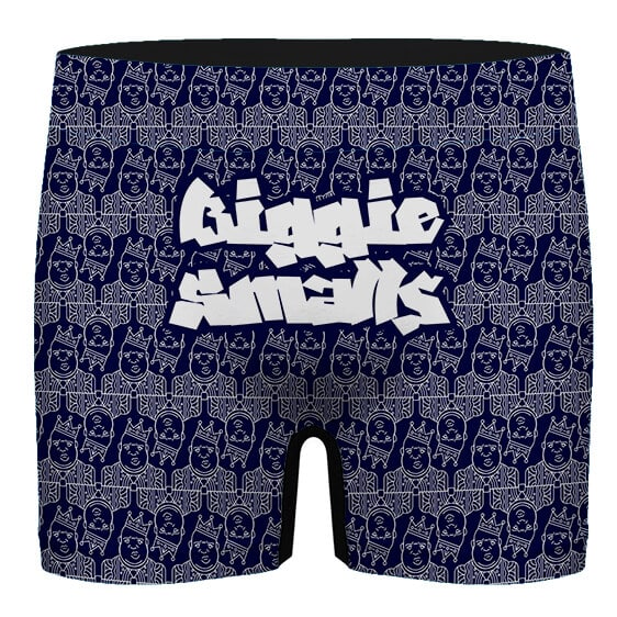 Biggie Smalls Outline Art Minimalist Pattern Men's Boxer Shorts