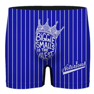 Biggie Smalls Is The Illest Blue Pinstripes Men's Boxer Shorts