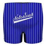 Biggie Smalls Is The Illest Blue Pinstripes Men's Boxer Shorts
