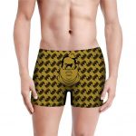 Crowned Biggie Smalls Pattern Gold Men's Underwear
