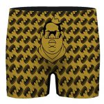 Crowned Biggie Smalls Pattern Gold Men's Underwear