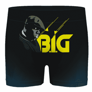 Cool Biggie Christopher Wallace Black And Yellow Men's Boxers