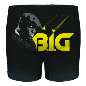 Cool Biggie Christopher Wallace Black And Yellow Men's Boxers