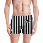 Black & White Stripes The Notorious B.I.G. Logo Men's Boxers