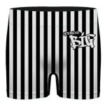 Black & White Stripes The Notorious B.I.G. Logo Men's Boxers