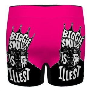 Biggie Smalls Is The Illest Logo Neon Pink Men's Boxers
