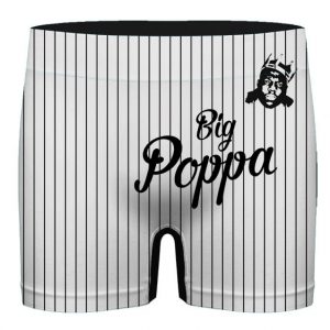 The Notorious Big Poppa Pinstripes White Men's Boxer Shorts
