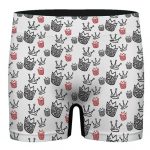 Big Poppa Crown Logo Pattern White Men's Underwear