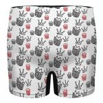 Big Poppa Crown Logo Pattern White Men's Underwear