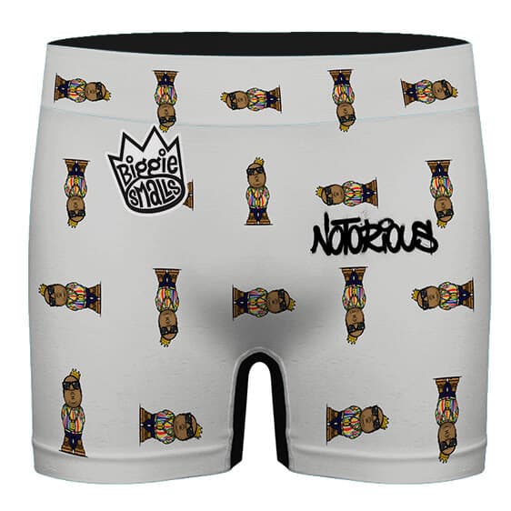 The Notorious Biggie Cartoon Pattern Men’s Boxer Shorts - Rappers Merch
