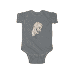 Badass Slim Shady Eminem Side View Skull Artwork Baby Romper