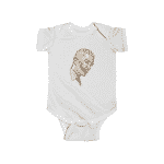 Badass Slim Shady Eminem Side View Skull Artwork Baby Romper