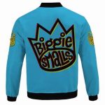 Biggie Smalls Crown Symbol Awesome Blue Bomber Jacket