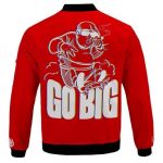 Biggie Smalls White Silhouette Go Big Red Bomber Jacket