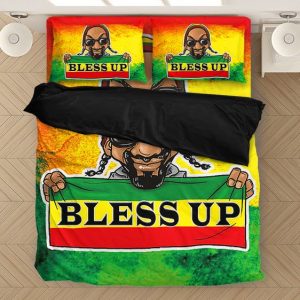 Bless Up Snoop Dogg Reggae Caricature Art Bedclothes